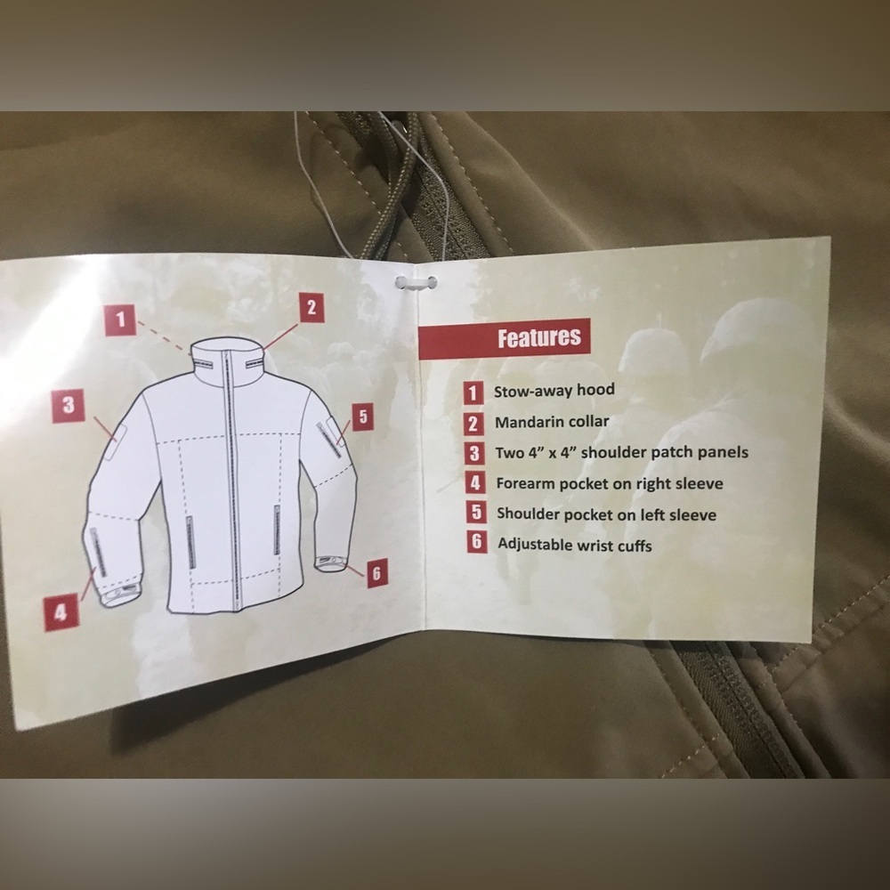 Men’s Rothco Covert Ops lightweight soft shell jacket - size small - Picture 2 of 6